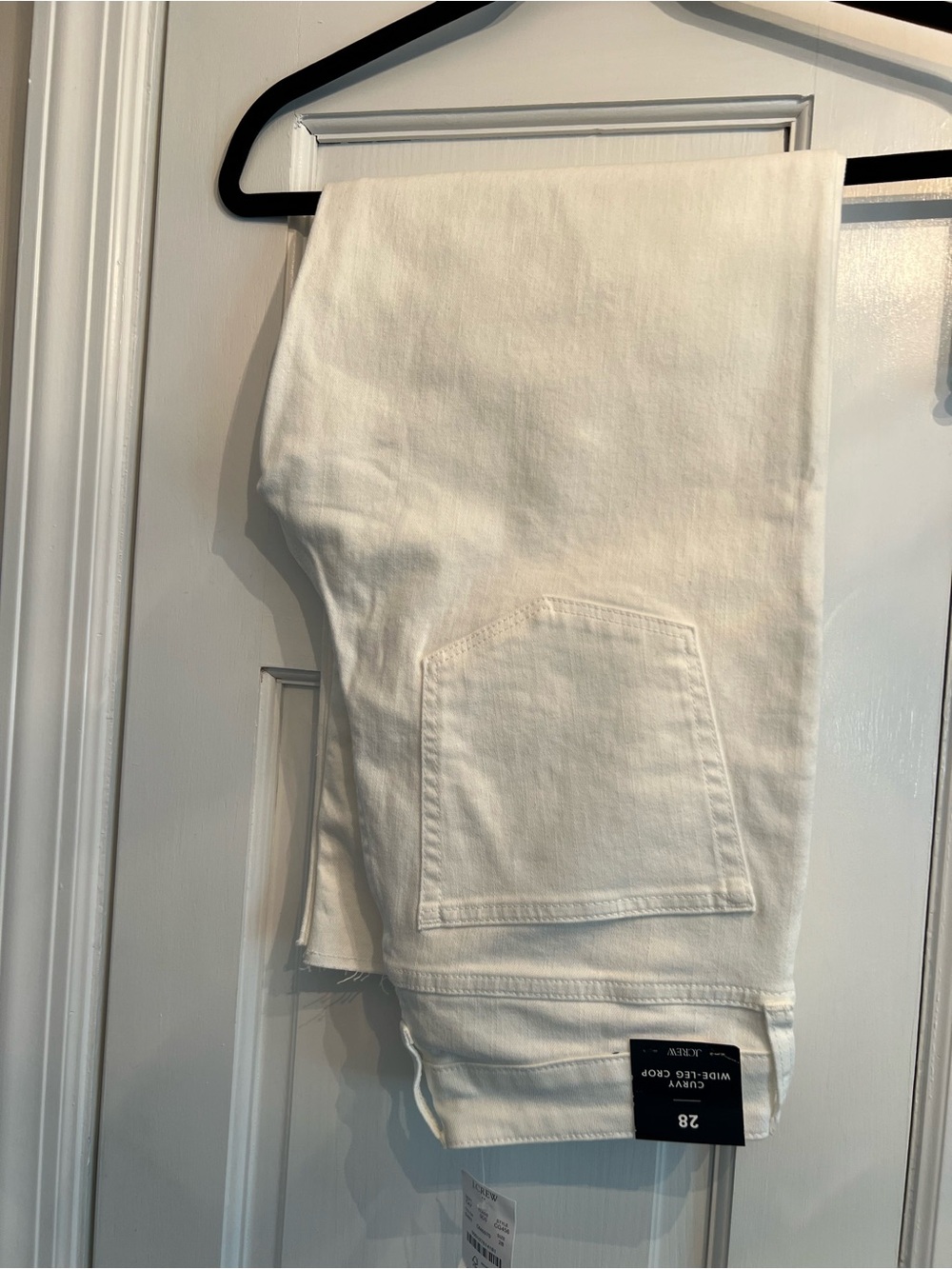 J. Crew Slim Straight Jeans in White